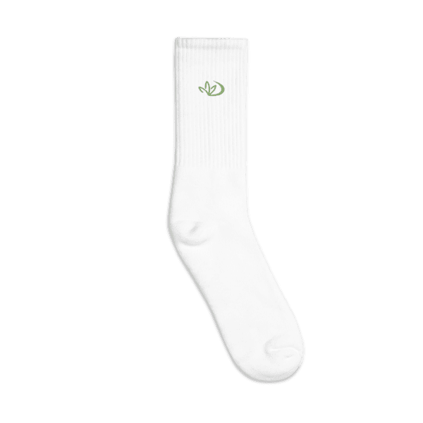 embroidered crew socks white outside 64505bc44041f